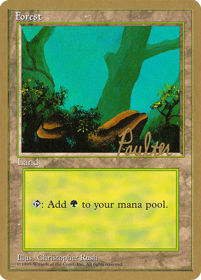 Forest (pp378) (Preston Poulter) [Pro Tour Collector Set] | Boutique FDB TCG