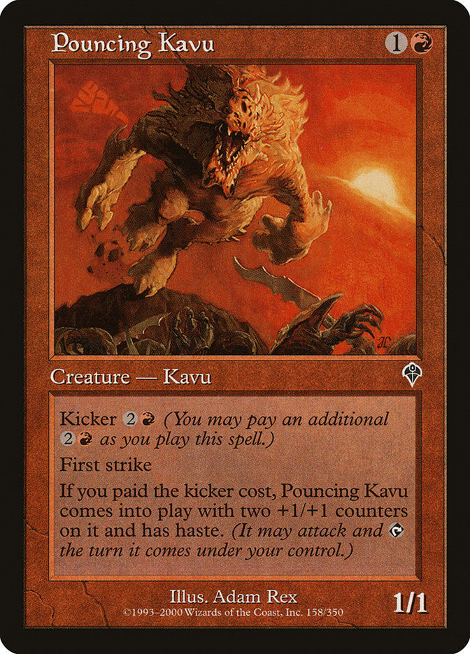 Pouncing Kavu [Invasion] | Boutique FDB TCG