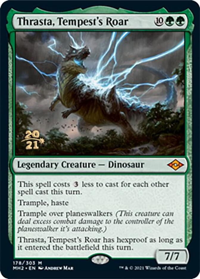 Thrasta, Tempest's Roar [Modern Horizons 2 Prerelease Promos] | Boutique FDB TCG