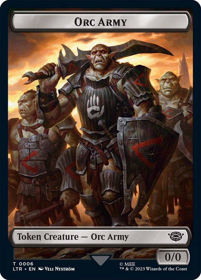 Orc Army Token (06) [The Lord of the Rings: Tales of Middle-Earth Tokens] | Boutique FDB TCG