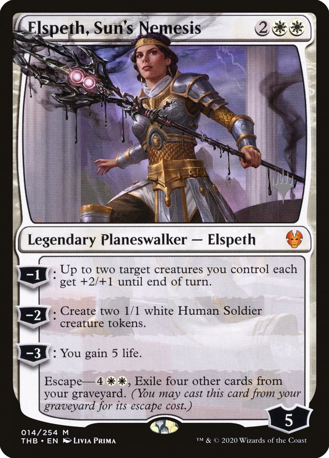 Elspeth, Sun's Nemesis (Promo Pack) [Theros Beyond Death Promos] | Boutique FDB TCG