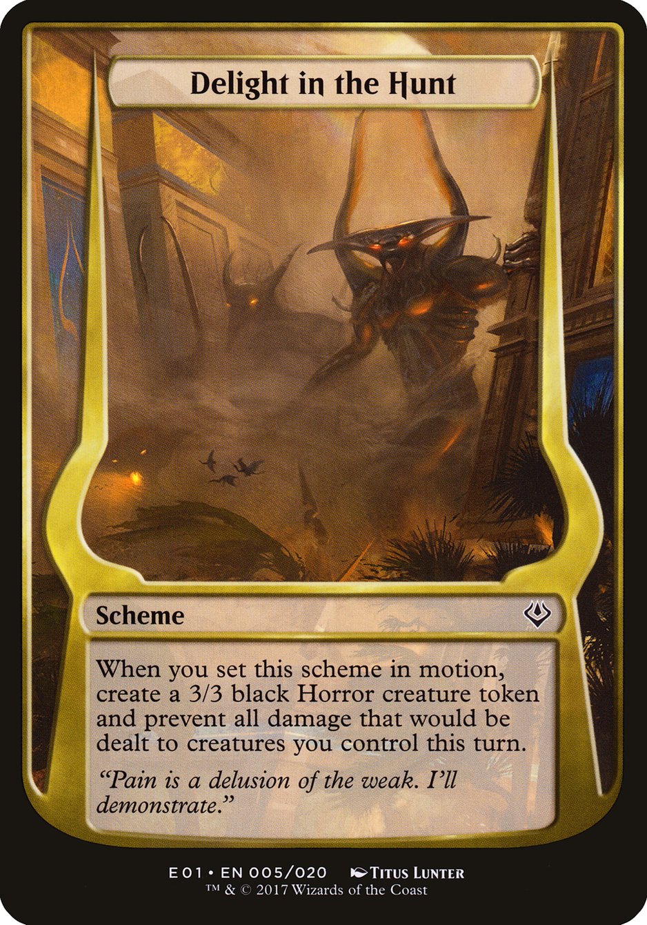 Delight in the Hunt (Schemes) [Archenemy: Nicol Bolas Schemes] | Boutique FDB TCG