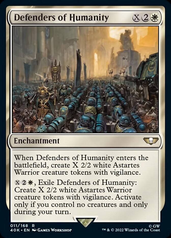 Defenders of Humanity (Surge Foil) [Warhammer 40,000] | Boutique FDB TCG