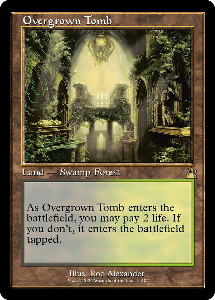 Overgrown Tomb (Retro) [Ravnica Remastered] | Boutique FDB TCG