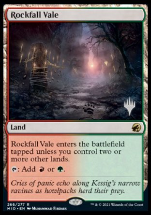 Rockfall Vale (Promo Pack) [Innistrad: Midnight Hunt Promos] | Boutique FDB TCG