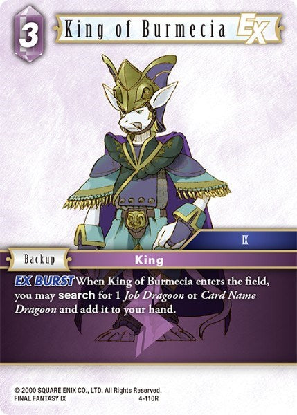 King of Burmecia EX [Opus IV] | Boutique FDB TCG