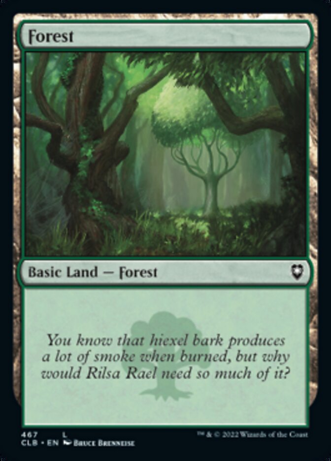 Forest (467) [Commander Legends: Battle for Baldur's Gate] | Boutique FDB TCG