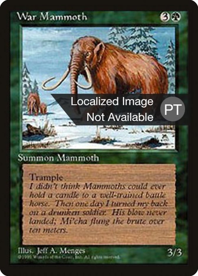 War Mammoth [Fourth Edition (Foreign Black Border)] | Boutique FDB TCG