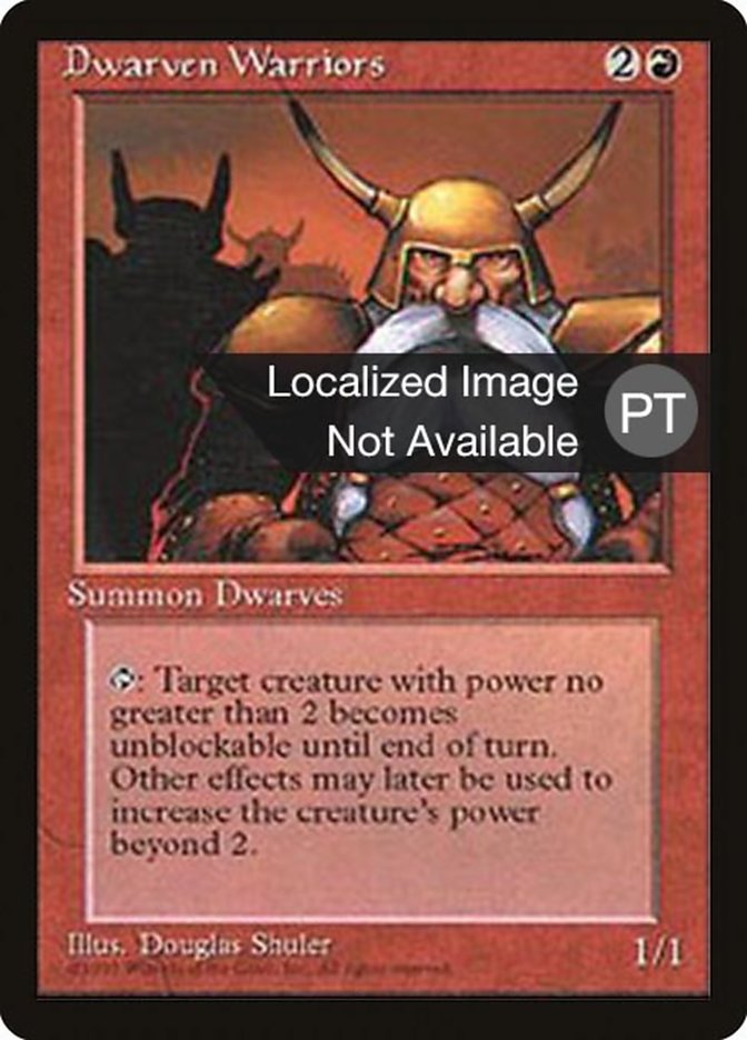 Dwarven Warriors [Fourth Edition (Foreign Black Border)] | Boutique FDB TCG