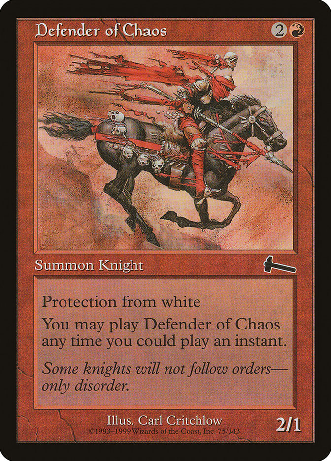 Defender of Chaos [Urza's Legacy] | Boutique FDB TCG