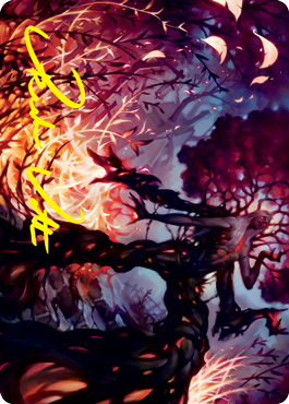 Splendid Reclamation Art Card (Gold-Stamped Signature) [Innistrad: Crimson Vow Art Series] | Boutique FDB TCG