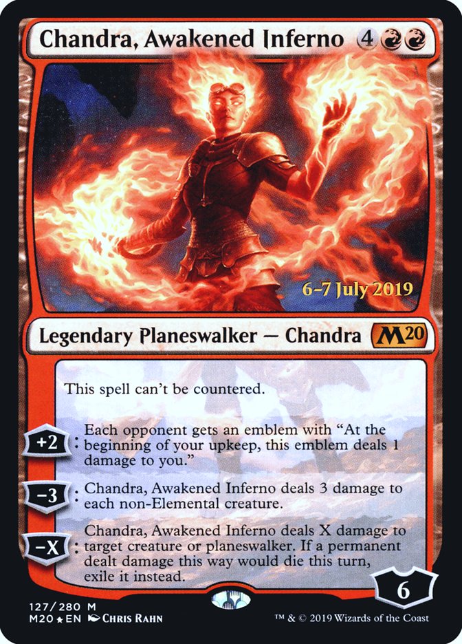 Chandra, Awakened Inferno [Core Set 2020 Prerelease Promos] | Boutique FDB TCG