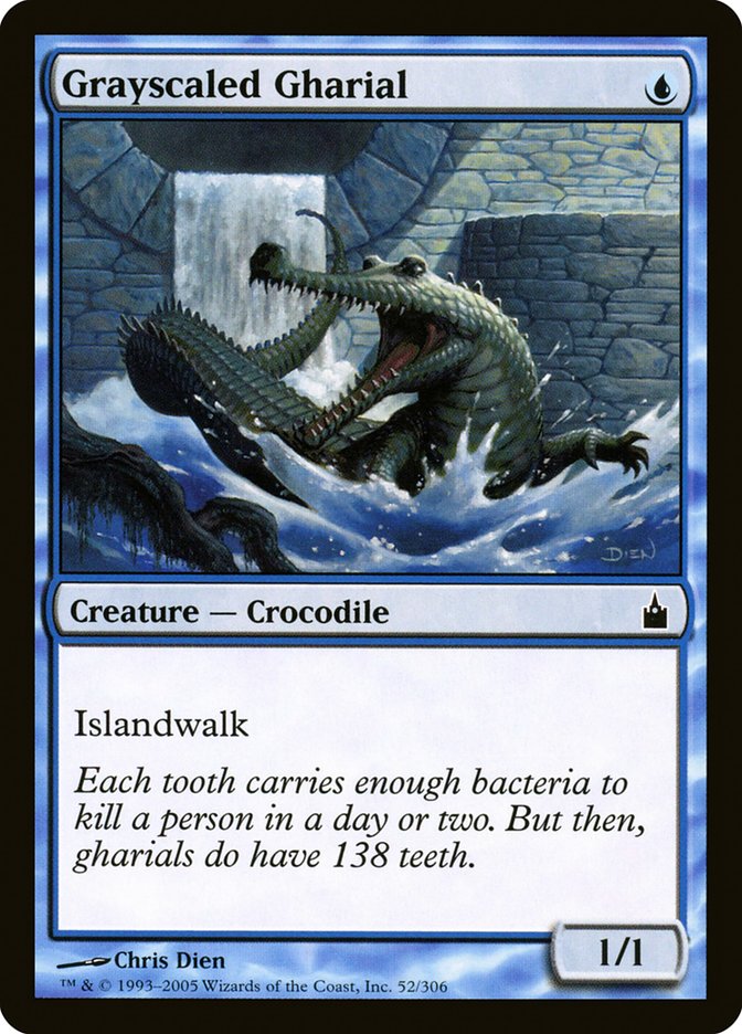 Grayscaled Gharial [Ravnica: City of Guilds] | Boutique FDB TCG