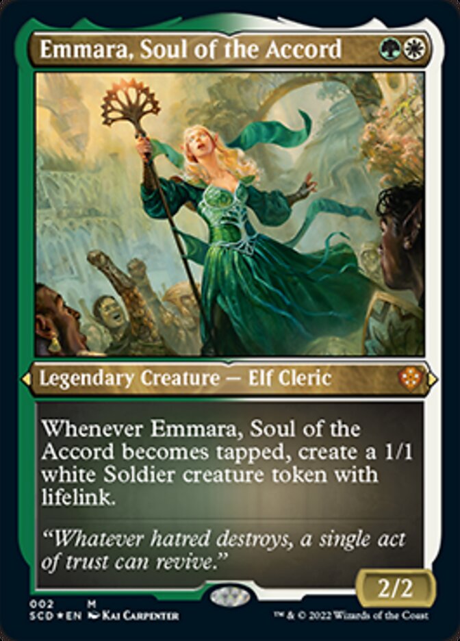 Emmara, Soul of the Accord (Foil Etched) [Starter Commander Decks] | Boutique FDB TCG