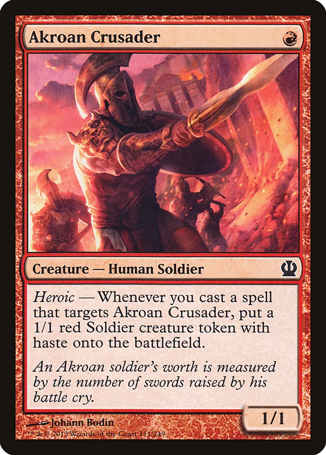 Akroan Crusader [Theros] | Boutique FDB TCG