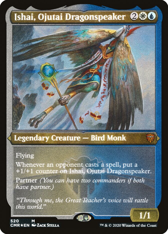 Ishai, Ojutai Dragonspeaker (Etched) [Commander Legends] | Boutique FDB TCG