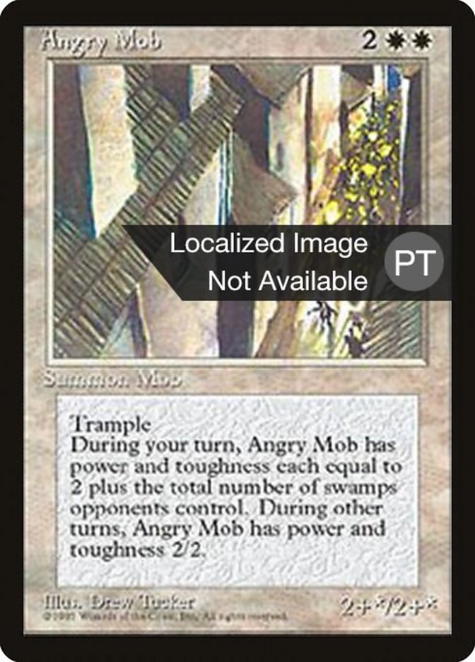 Angry Mob [Fourth Edition (Foreign Black Border)] | Boutique FDB TCG