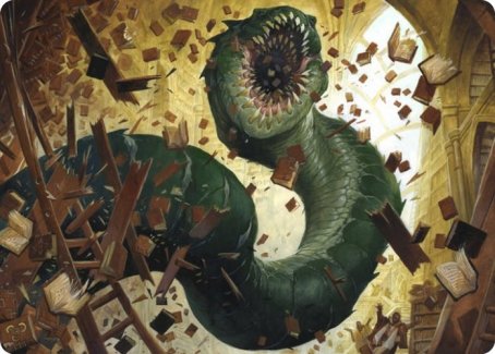 Bookwurm Art Card [Strixhaven: School of Mages Art Series] | Boutique FDB TCG