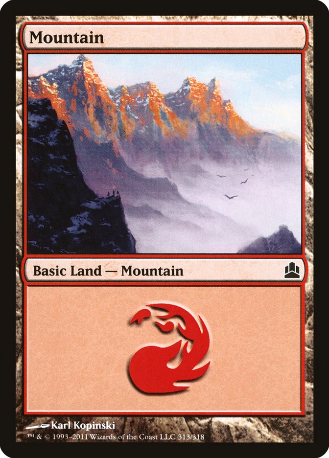 Mountain (313) [Commander 2011] | Boutique FDB TCG