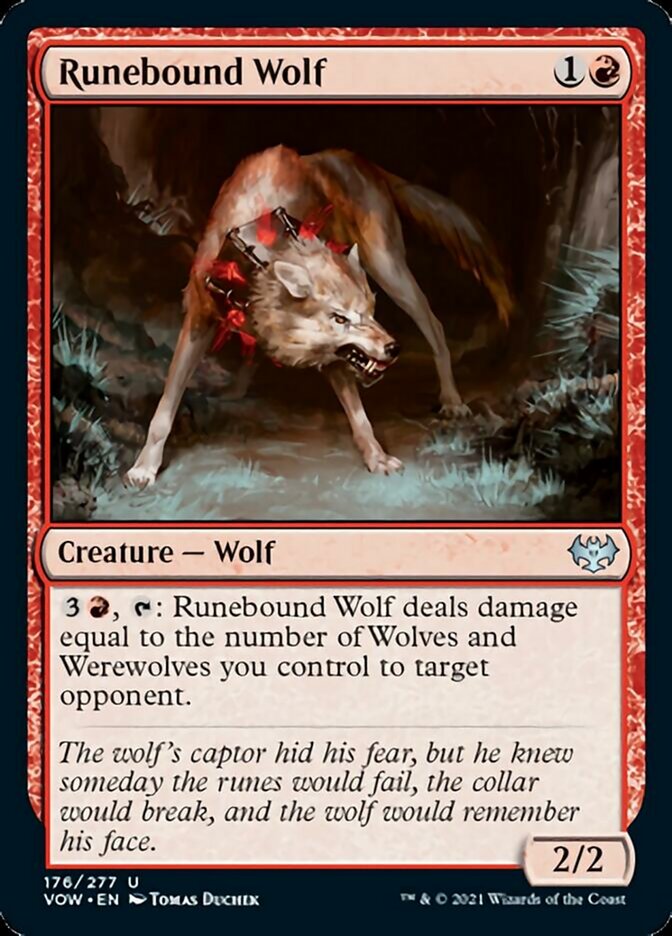 Runebound Wolf [Innistrad: Crimson Vow] | Boutique FDB TCG