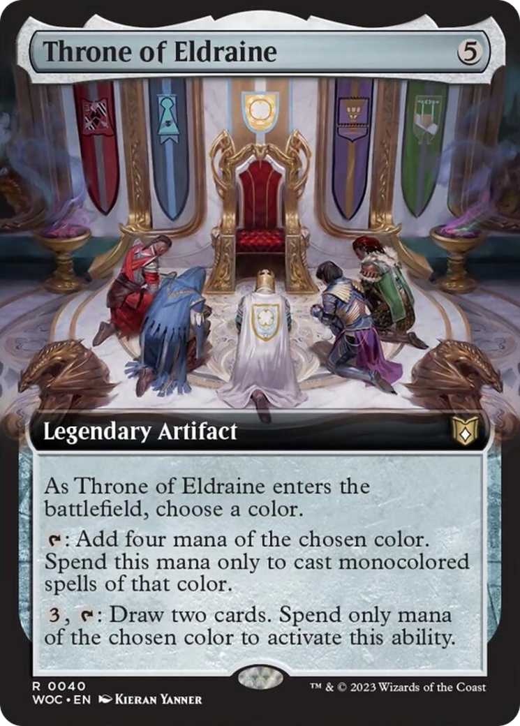 Throne of Eldraine (Extended Art) [Wilds of Eldraine Commander] | Boutique FDB TCG