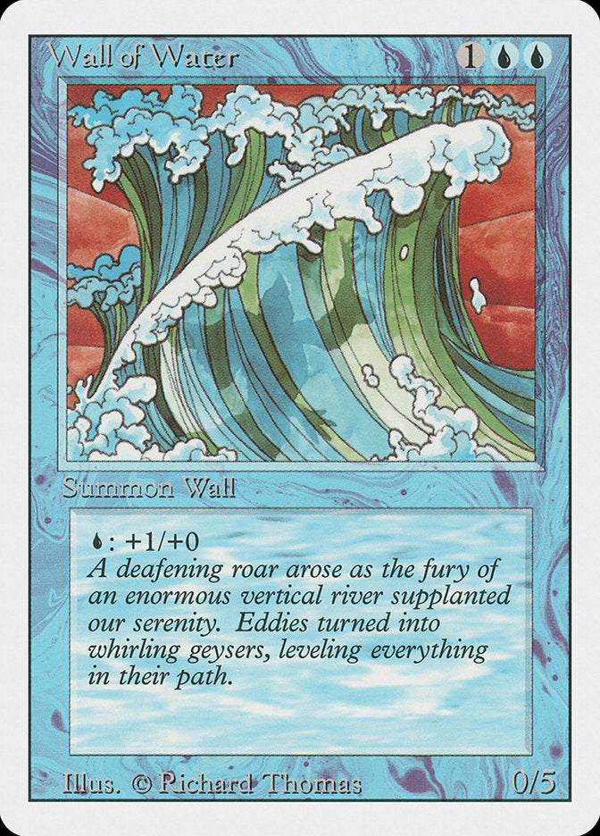 Wall of Water [Revised Edition] | Boutique FDB TCG