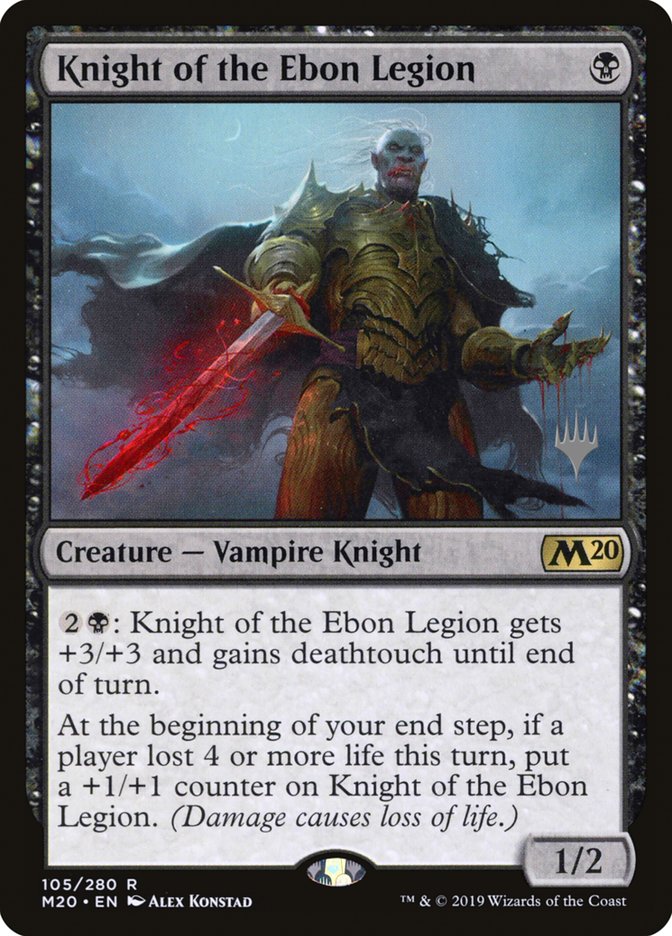 Knight of the Ebon Legion (Promo Pack) [Core Set 2020 Promos] | Boutique FDB TCG