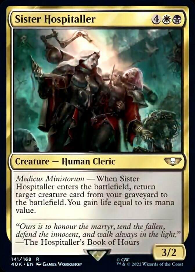 Sister Hospitaller [Warhammer 40,000] | Boutique FDB TCG