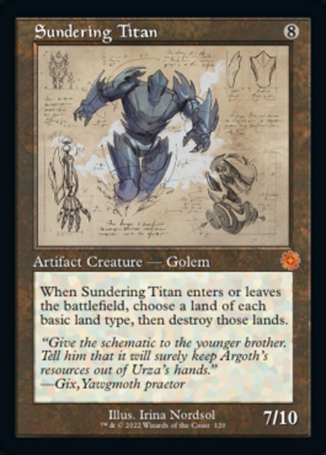 Sundering Titan (Retro Schematic) [The Brothers' War Retro Artifacts] | Boutique FDB TCG