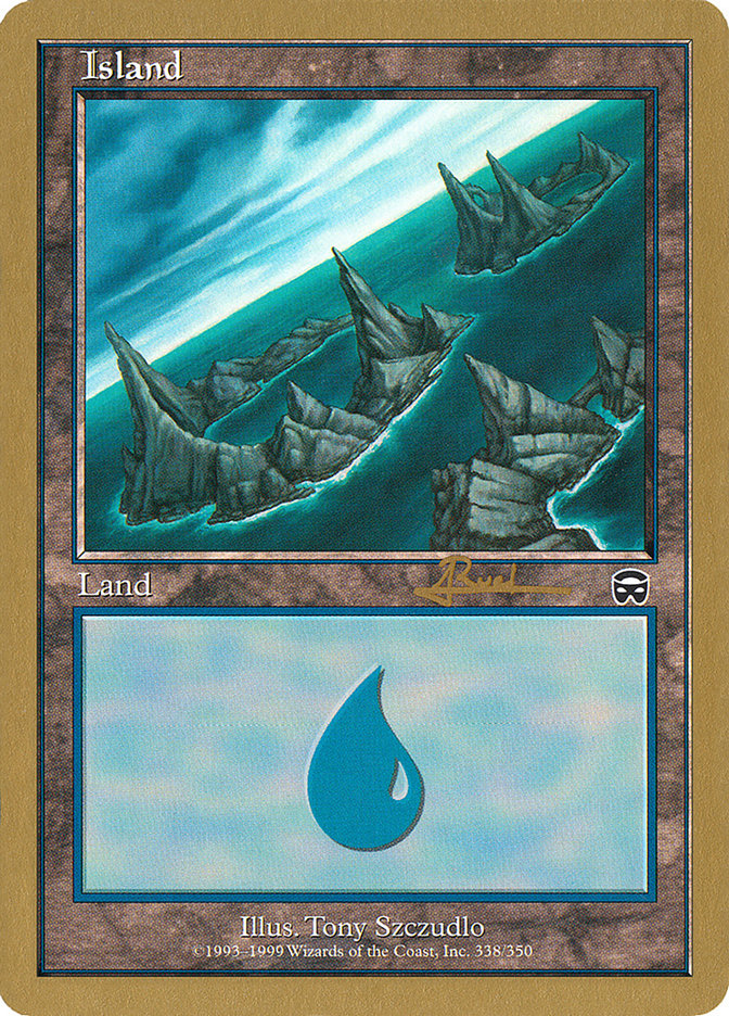 Island (ar338) (Antoine Ruel) [World Championship Decks 2001] | Boutique FDB TCG