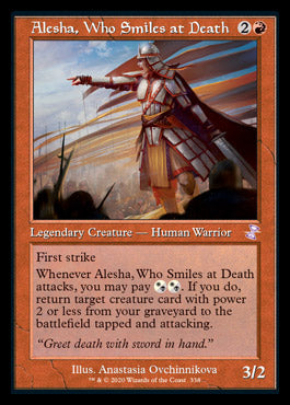 Alesha, Who Smiles at Death (Timeshifted) [Time Spiral Remastered] | Boutique FDB TCG
