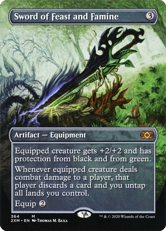 Sword of Feast and Famine (Toppers) [Double Masters] | Boutique FDB TCG