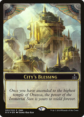 City's Blessing // Elemental Double-Sided Token [Friday Night Magic 2018] | Boutique FDB TCG