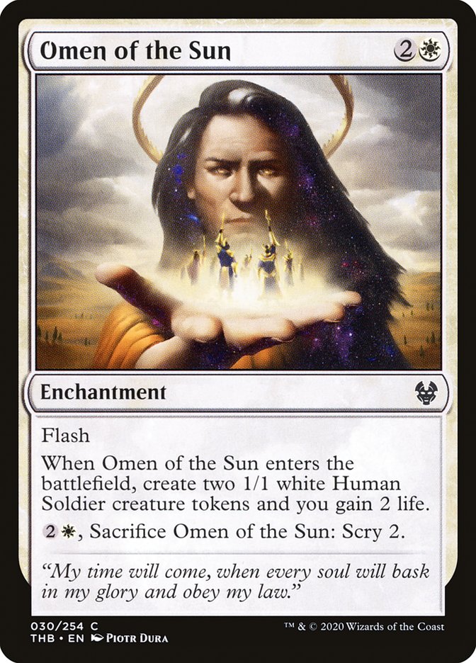 Omen of the Sun [Theros Beyond Death] | Boutique FDB TCG