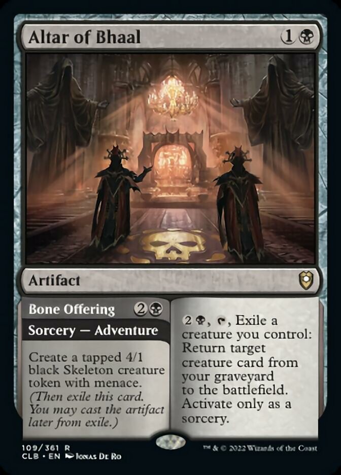 Altar of Bhaal // Bone Offering [Commander Legends: Battle for Baldur's Gate] | Boutique FDB TCG