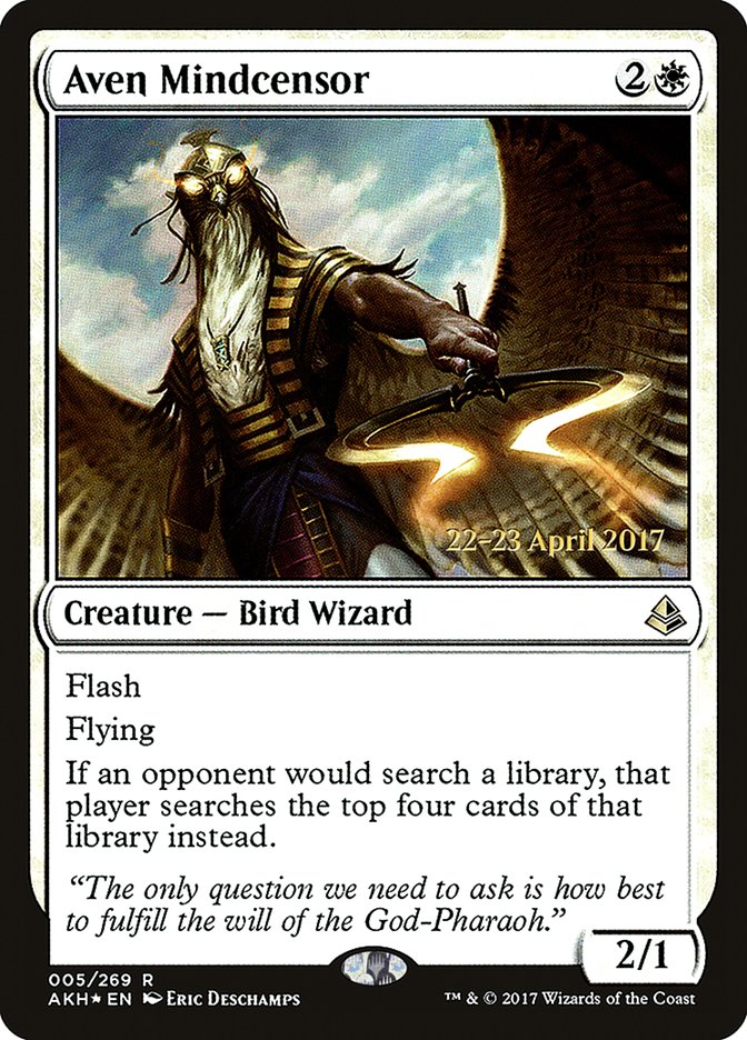 Aven Mindcensor [Amonkhet Prerelease Promos] | Boutique FDB TCG