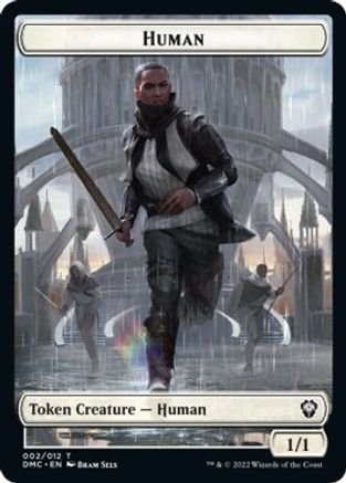 Human // Snake Double-Sided Token [Dominaria United Commander Tokens] | Boutique FDB TCG