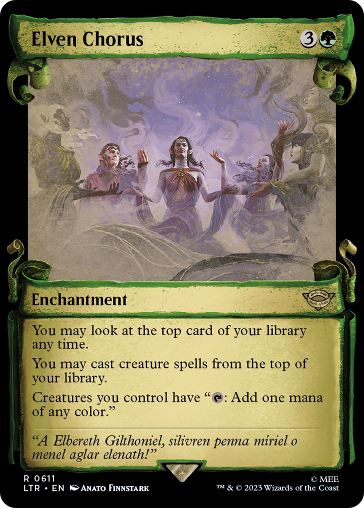 Elven Chorus [The Lord of the Rings: Tales of Middle-Earth Showcase Scrolls] | Boutique FDB TCG