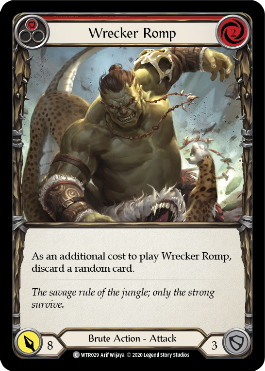 Wrecker Romp (Red) [U-WTR029] (Welcome to Rathe Unlimited)  Unlimited Rainbow Foil | Boutique FDB TCG