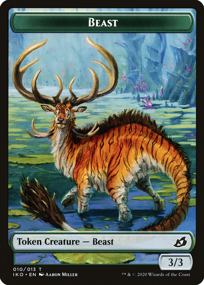 Beast Token [Ikoria: Lair of Behemoths Tokens] | Boutique FDB TCG