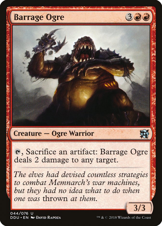 Barrage Ogre [Duel Decks: Elves vs. Inventors] | Boutique FDB TCG