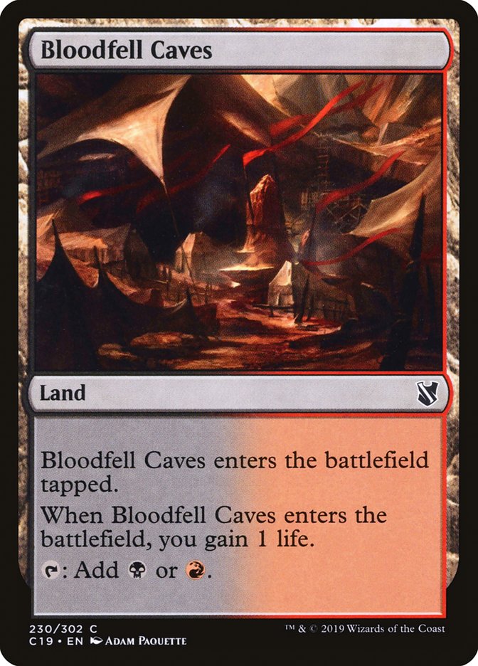 Bloodfell Caves [Commander 2019] | Boutique FDB TCG