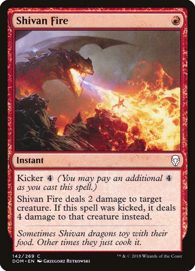 Shivan Fire [Dominaria] | Boutique FDB TCG