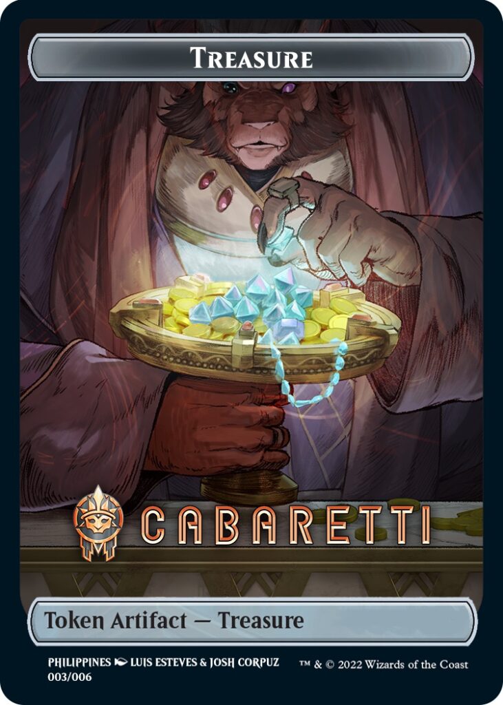 Treasure Token (Cabaretti) (Southeast Asia Artists) [Streets of New Capenna Tokens] | Boutique FDB TCG