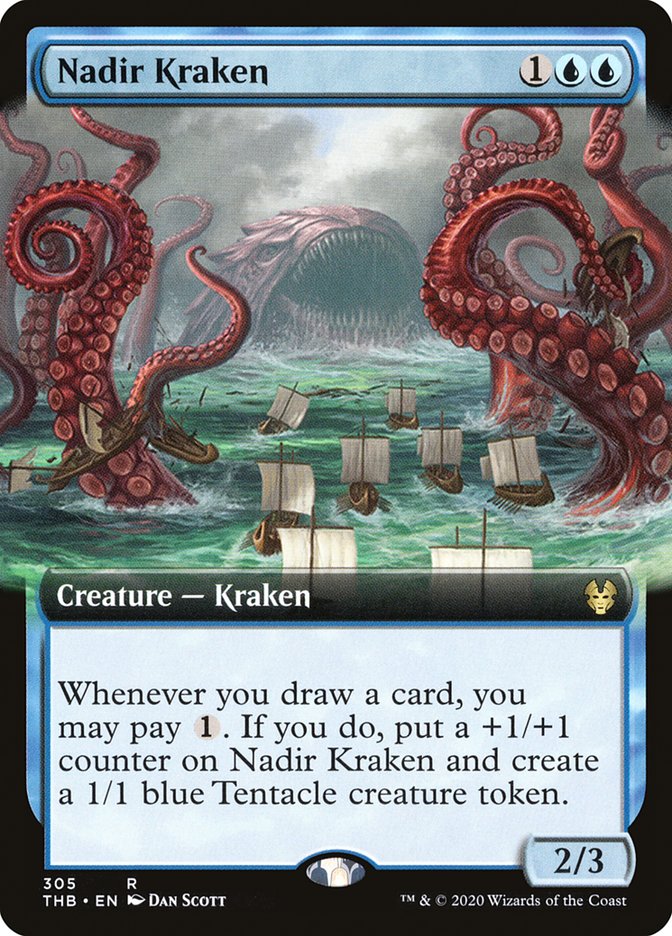 Nadir Kraken (Extended Art) [Theros Beyond Death] | Boutique FDB TCG