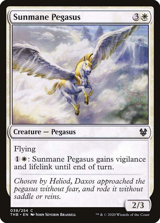 Sunmane Pegasus [Theros Beyond Death] | Boutique FDB TCG