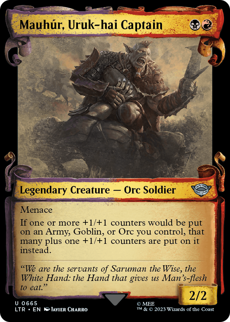 Mauhur, Uruk-hai Captain [The Lord of the Rings: Tales of Middle-Earth Showcase Scrolls] | Boutique FDB TCG