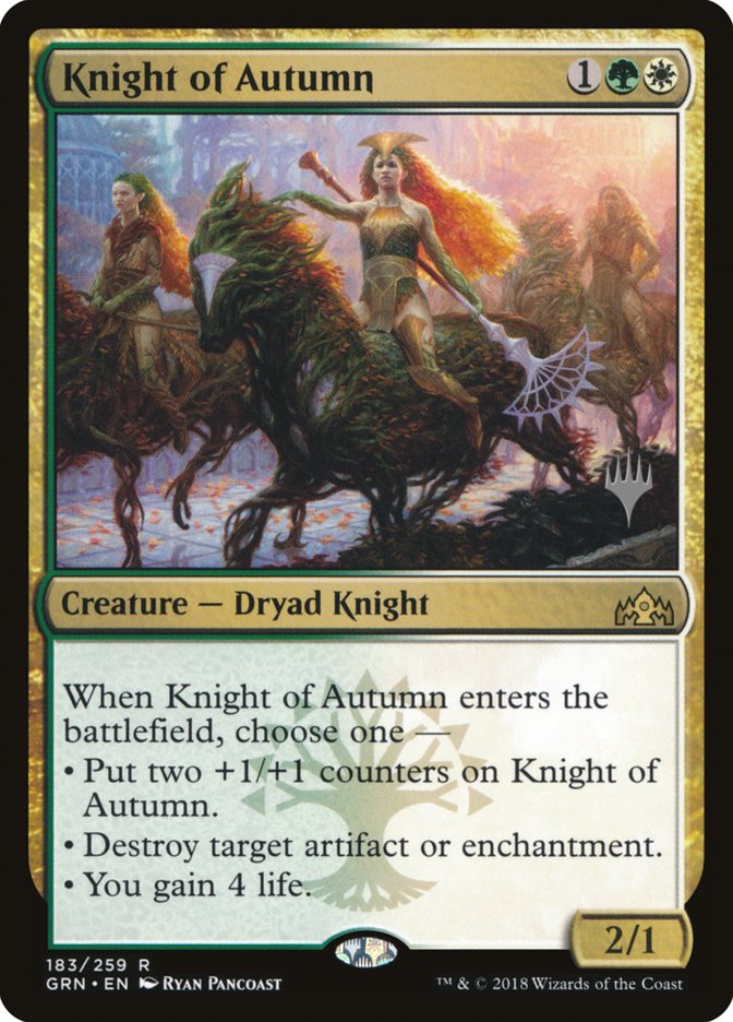 Knight of Autumn (Promo Pack) [Guilds of Ravnica Promos] | Boutique FDB TCG