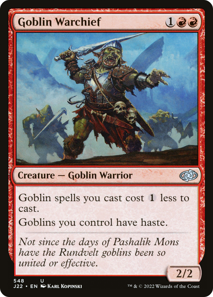 Goblin Warchief [Jumpstart 2022] | Boutique FDB TCG