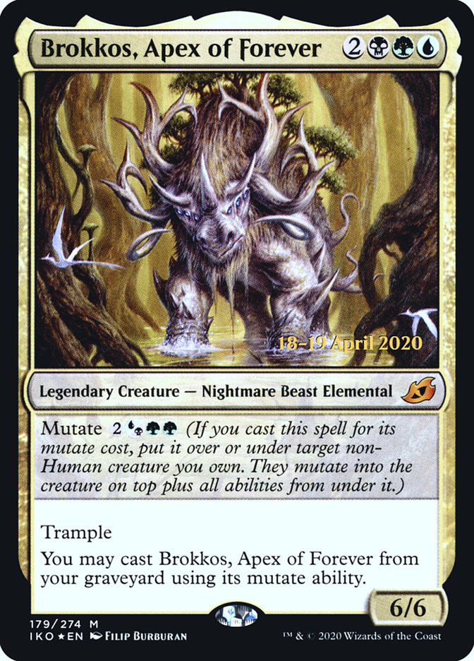 Brokkos, Apex of Forever [Ikoria: Lair of Behemoths Prerelease Promos] | Boutique FDB TCG